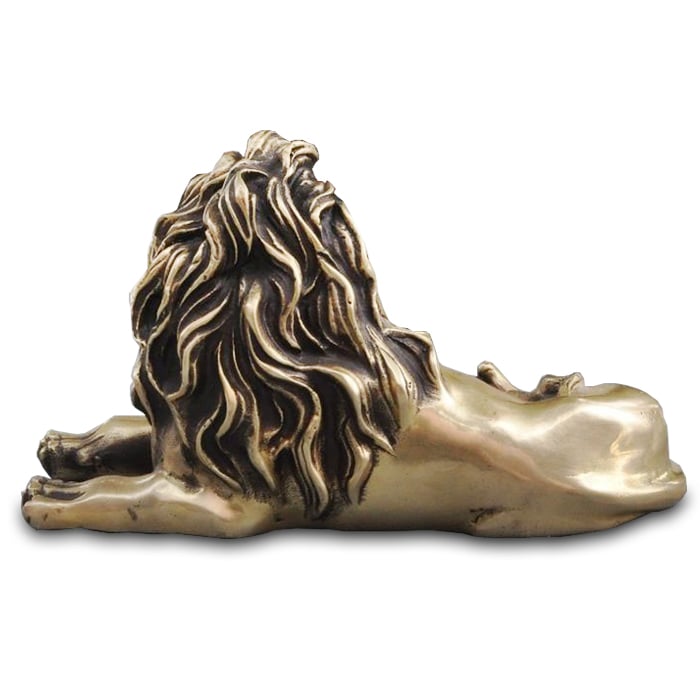 Statue Lion Couché — Édition Signature