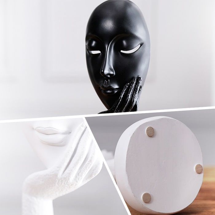 Statue Femme: Visage Spirituel