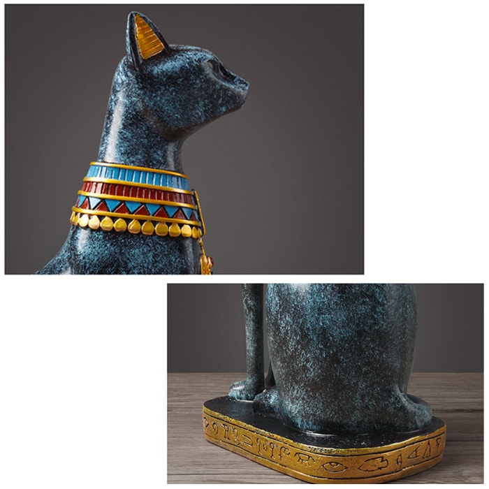 Statue Chat L'Égyptien - Collection Prestige
