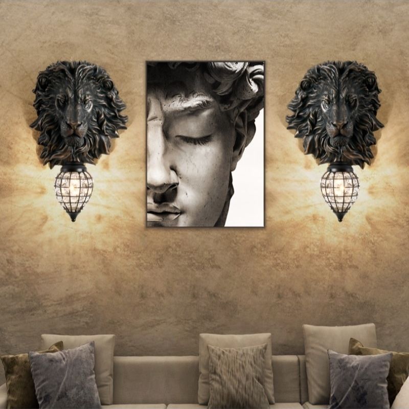 Statue Lion - Décoration Murale Premium