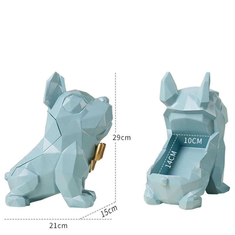 Statue Bouledogue Français Rose — Édition Signature