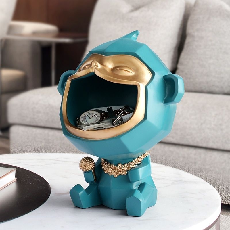 Statue Singe Vert Design Studio