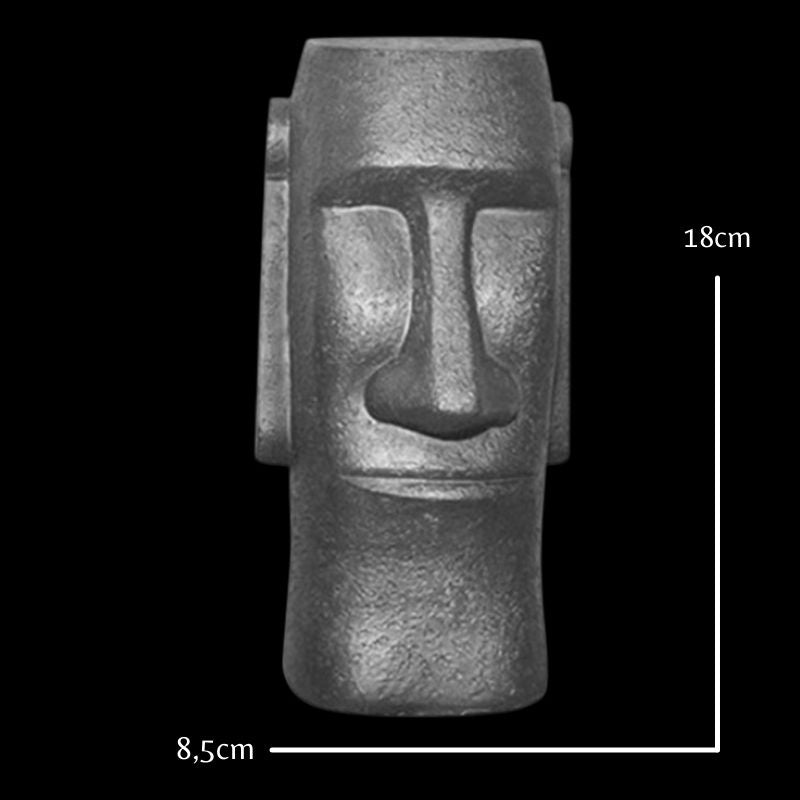 Statue Moaï en Résine – Édition Premium