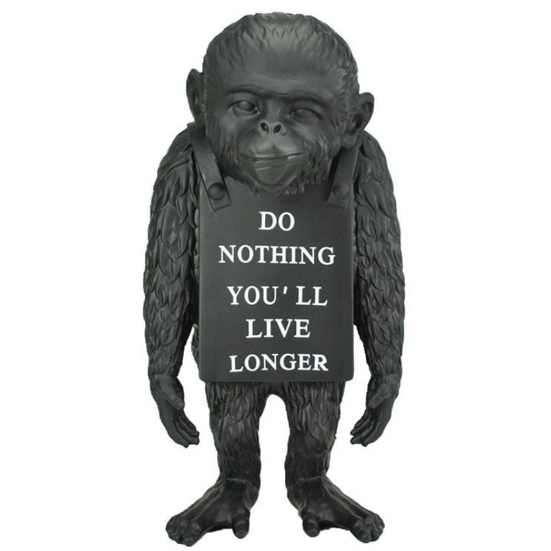statue-singe-deco-noire