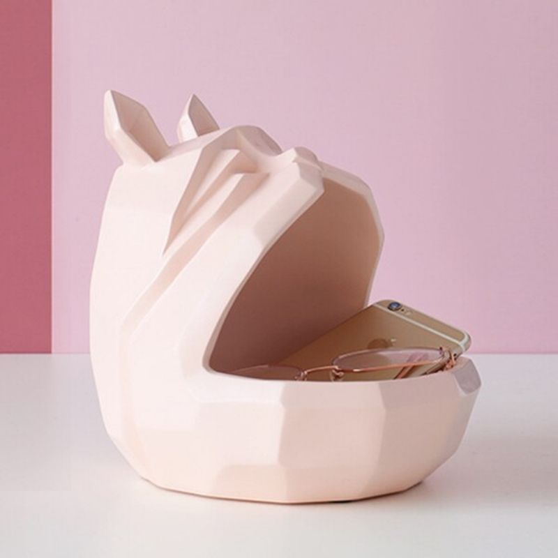 Statue Bouledogue Rose - Édition Signature
