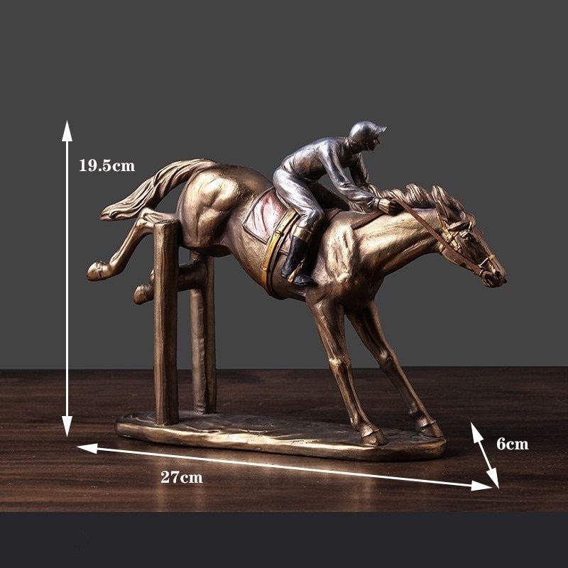 Statue de Cheval en Résine — Collection Prestige