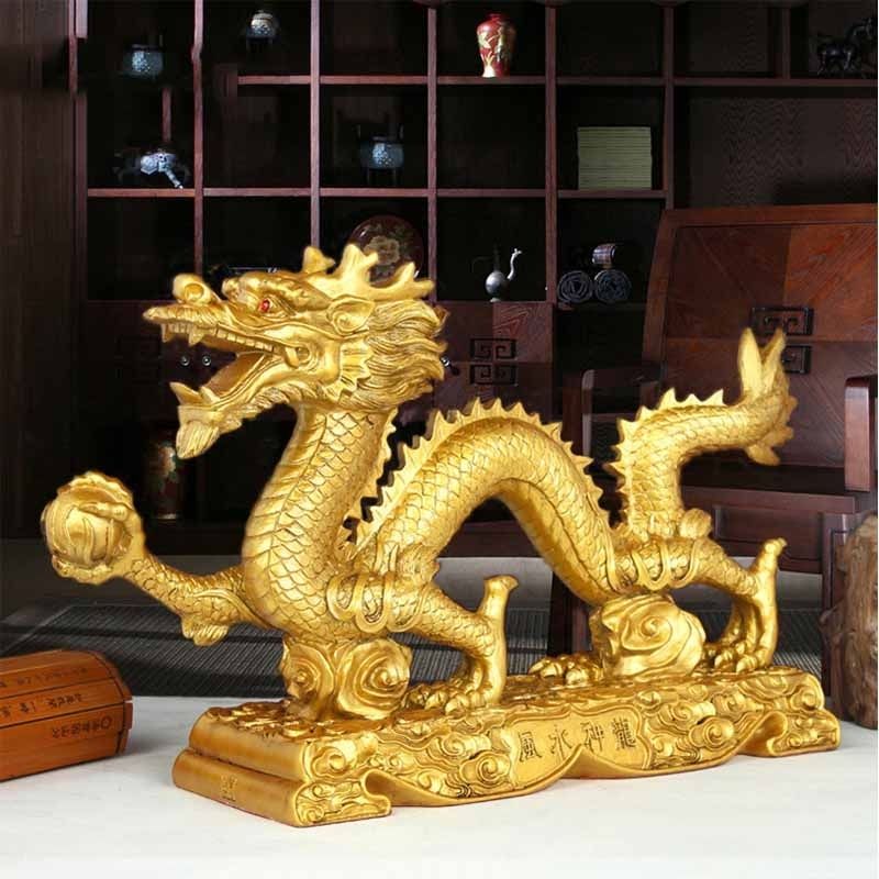 Petite Statue Japonaise Dragon - Édition Signature