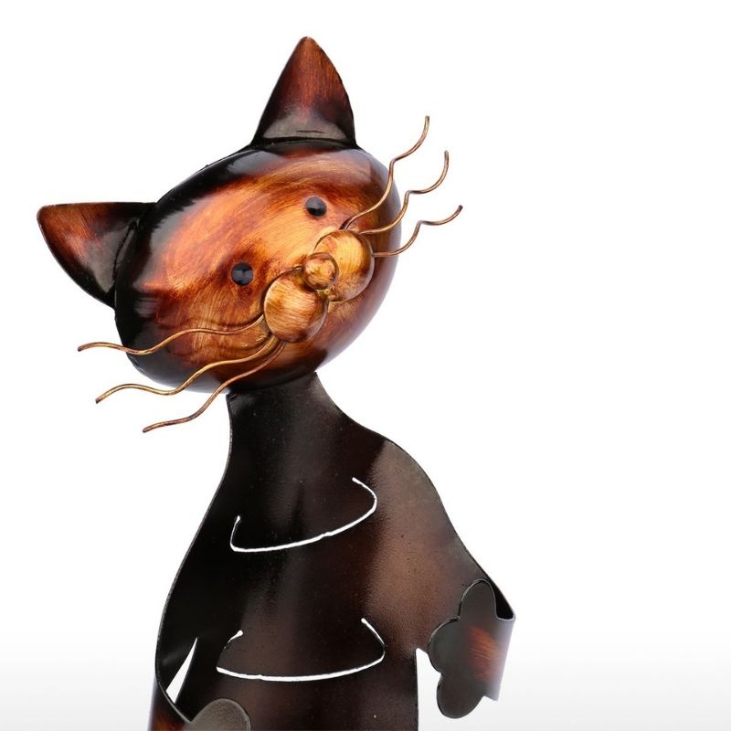 Statue Chat Bouteille Édition Signature