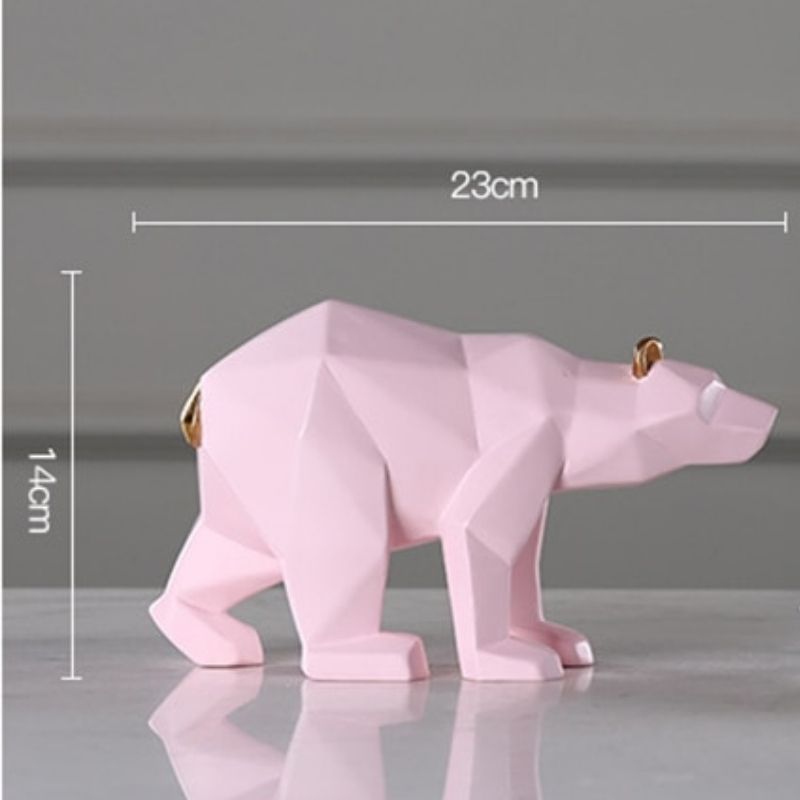 Statue Ours Origami — Édition Prestige