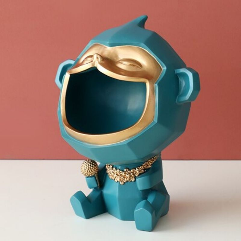 Statue Singe Vert Design Studio