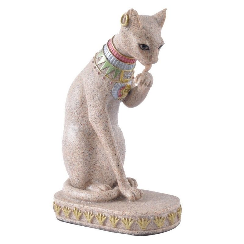 Statue Chat Égypte Antique | Bastet Signature | Décoration Jardin
