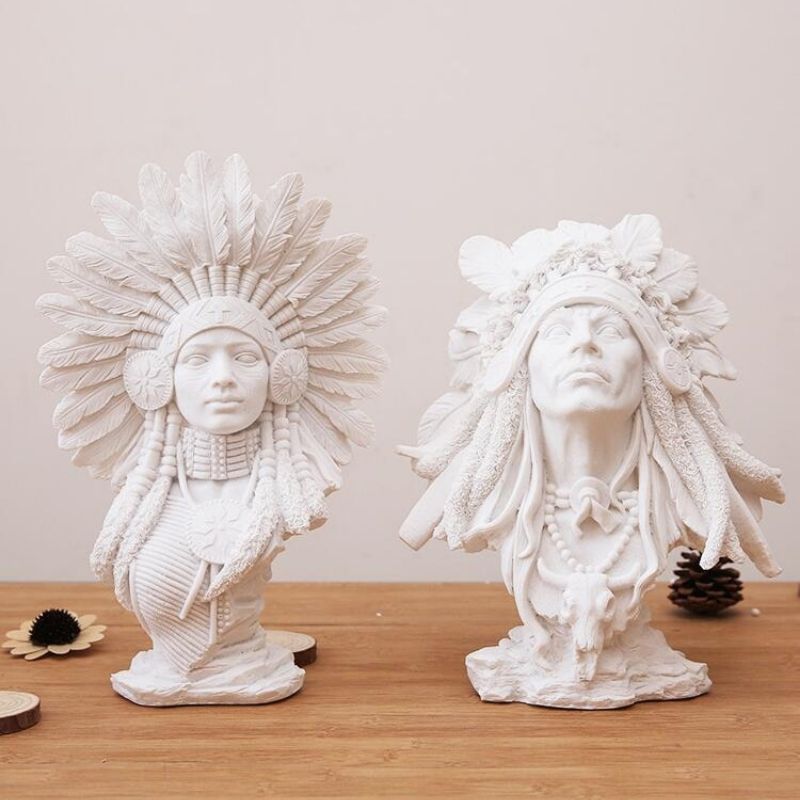 Statue Femme Indienne — Collection Prestige