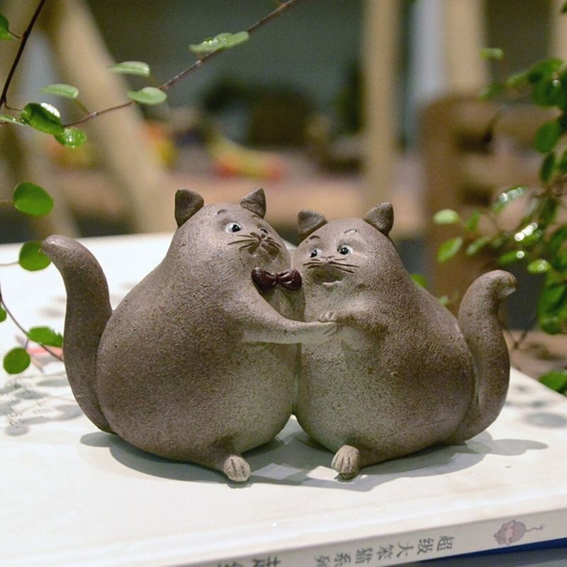 Statue Chat Couple – Collection Signature