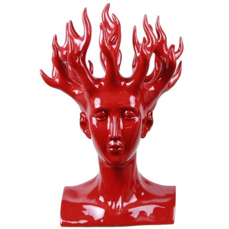 statue-femme-vase-rouge