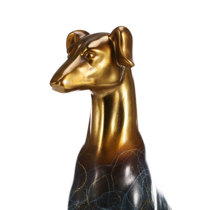 Statue Bronze Chien de Garde — Édition Signature