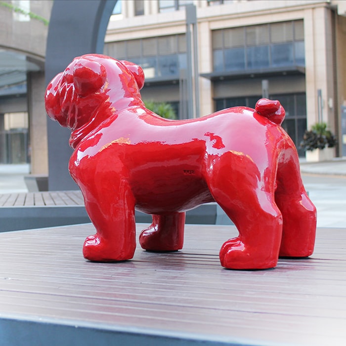 Statue Bouledogue Anglais Géant — Édition Prestige
