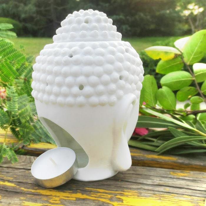 Statue Tête de Bouddha — Jardin Zen