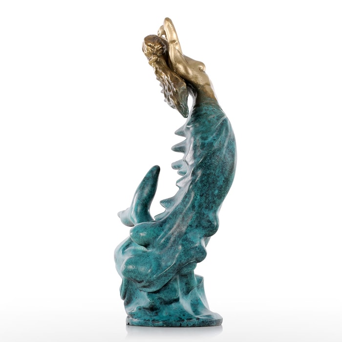 Statue Bronze Sirène Élégante - Édition Prestige