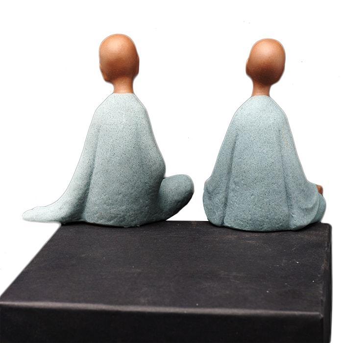 Le Duo Bouddha - Statue Signature