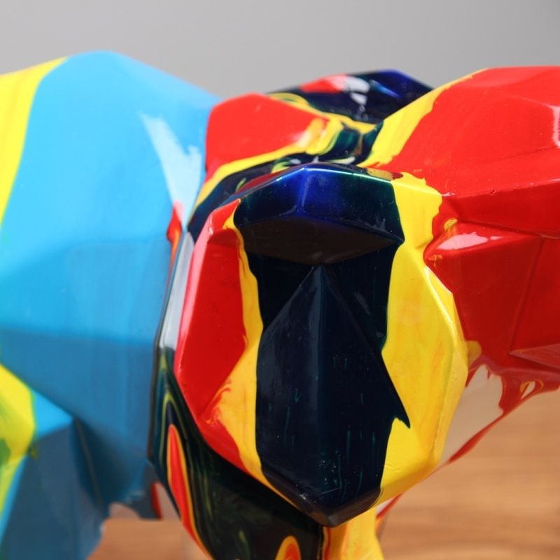 Statue Éléphant Multicolore - Édition Signature