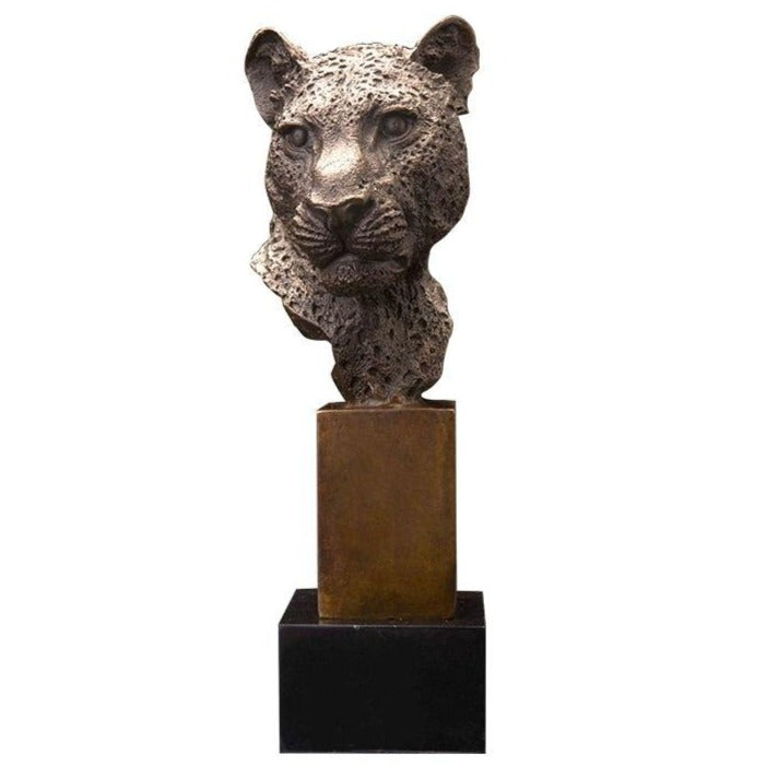 statue-tete-de-panthere