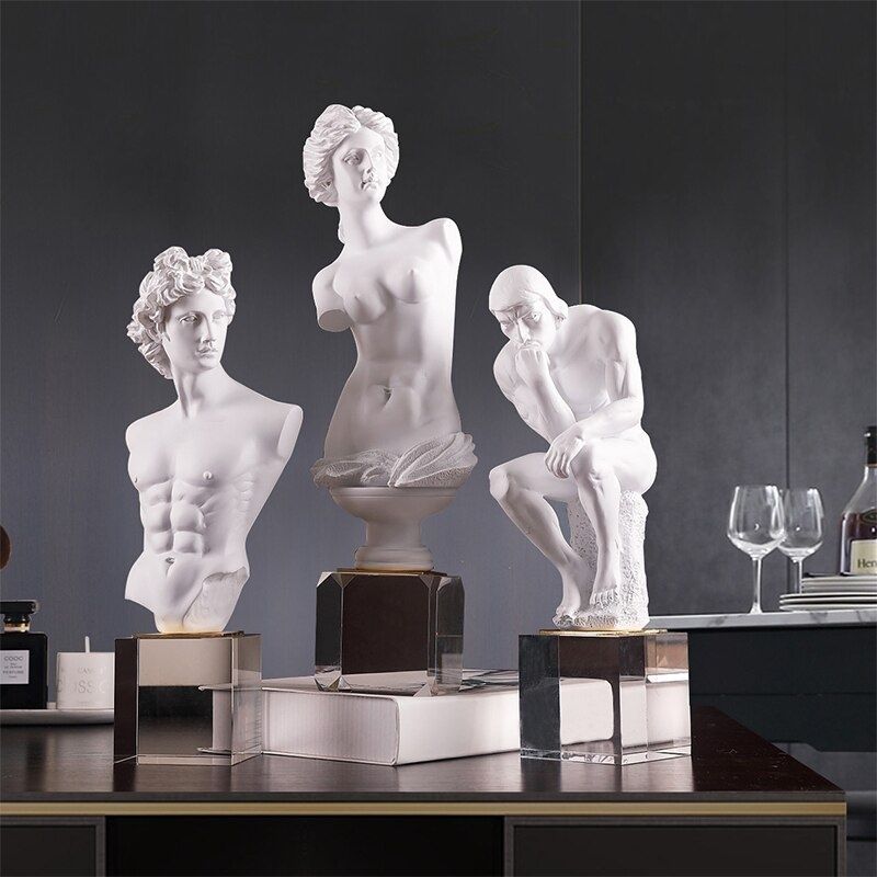 Statue Romaine: Homme Blanc
