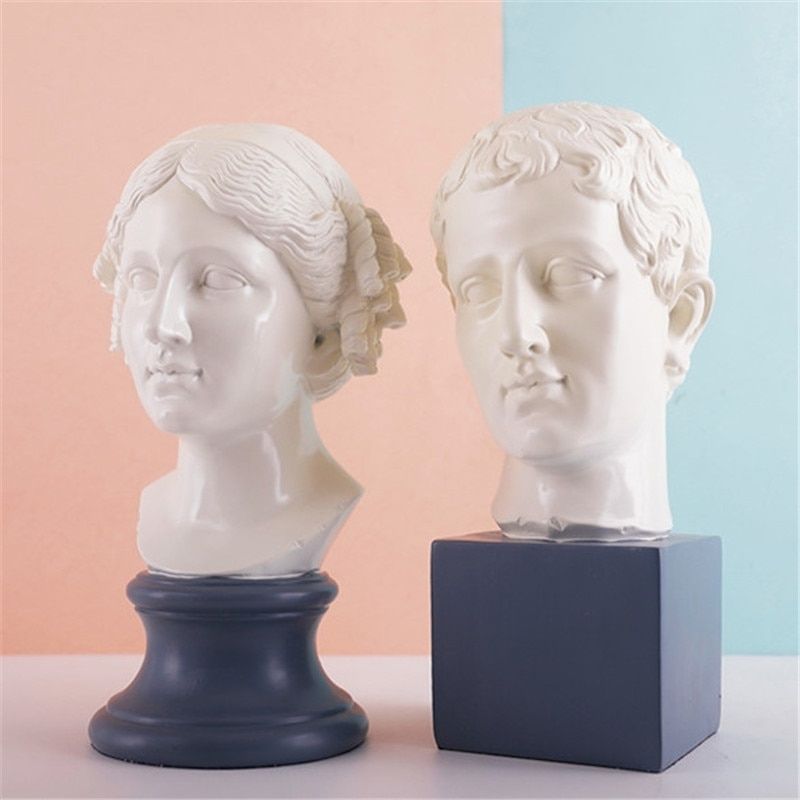 Statue Grecque Féminine — Collection Élégance Antique