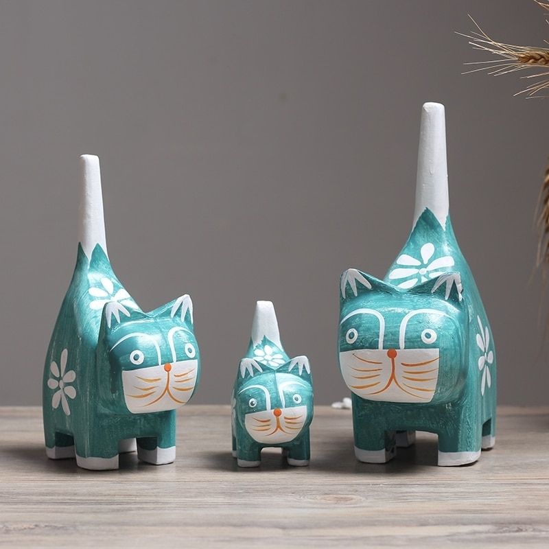 Statue Chat Trio: Édition Signature