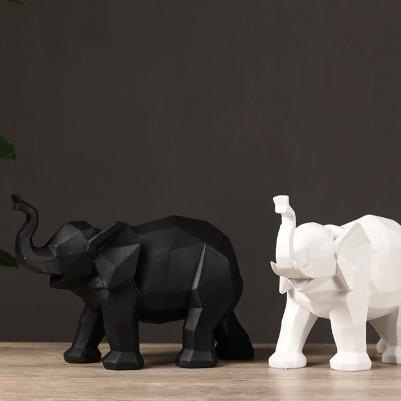 Statue Éléphant Origami — Édition Signature