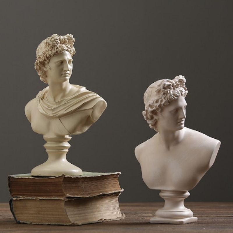 Statue Buste Grec Masculin – Édition Prestige