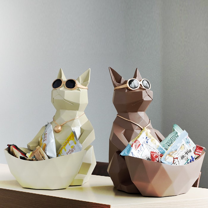 Statue Origami Chien