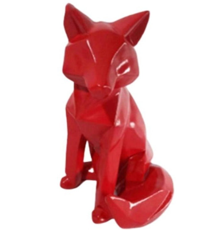 Statue Origami: Renard Rouge