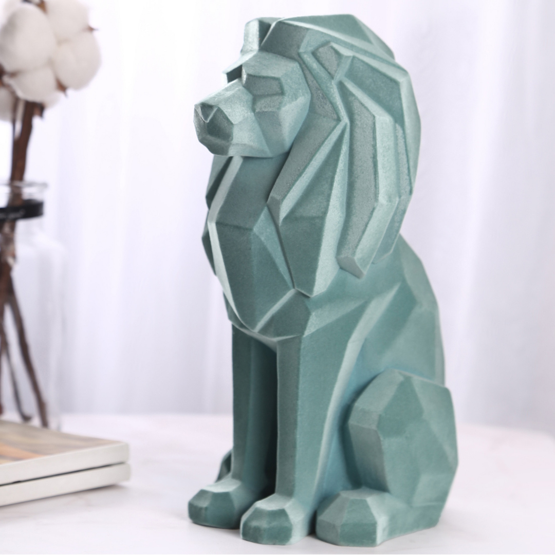 LéoArt Statue Lion en Résine Colorée