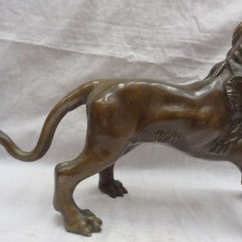 Statue Lion en Cuivre