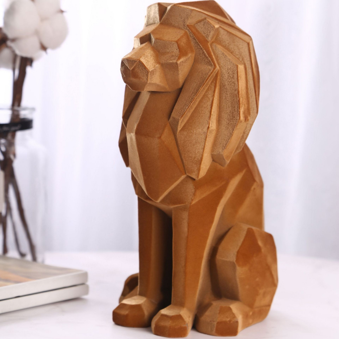 LéoArt Statue Lion en Résine Colorée
