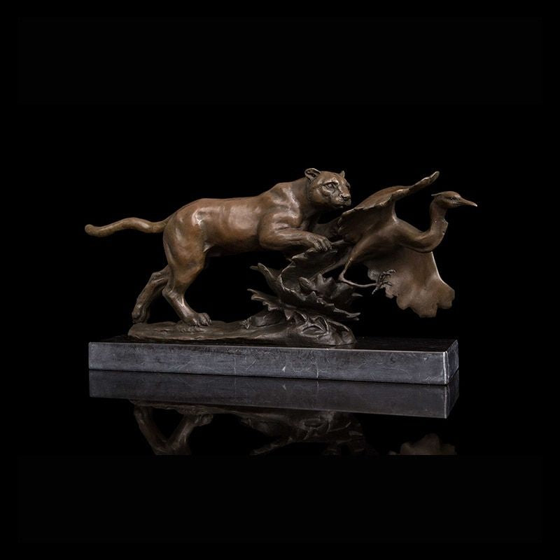 Statue Panthère Bronze — Édition Luxe