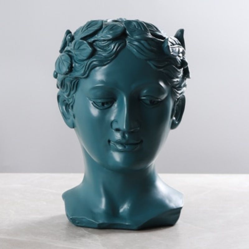 Statue Grecque Tête Verte — Atelier Helios