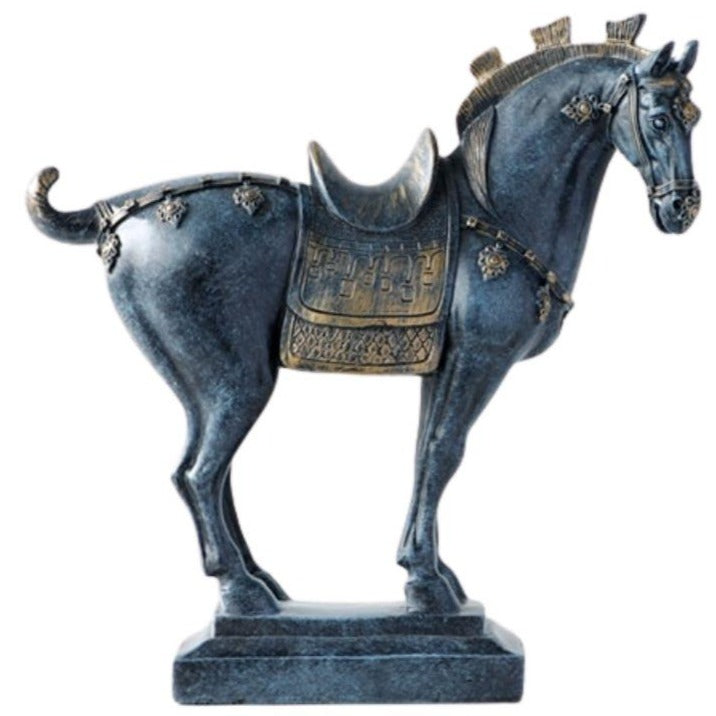 statue-cheval-de-troie-bleu