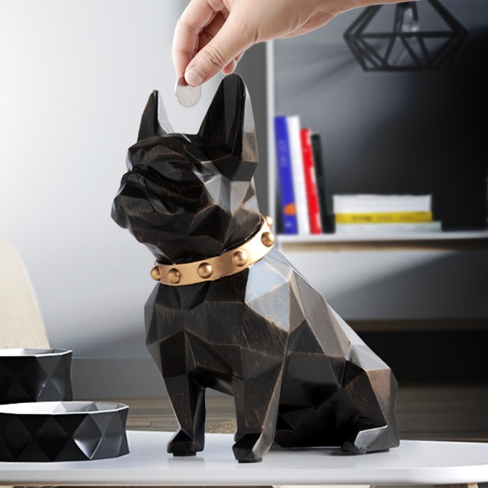 Statue Origami Bouledogue — Édition Signature