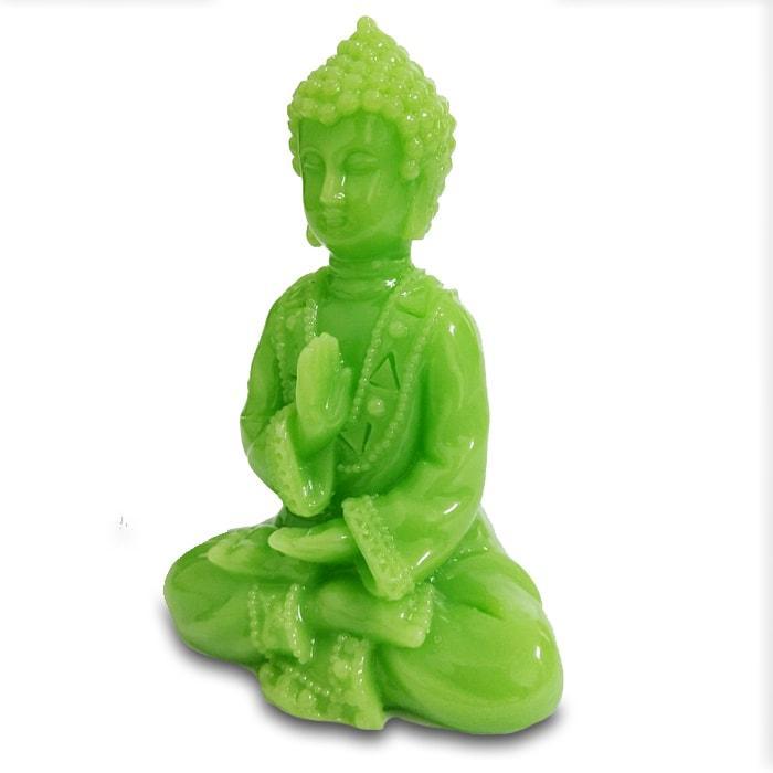Statue Bouddha Jade Vert — Édition Signature