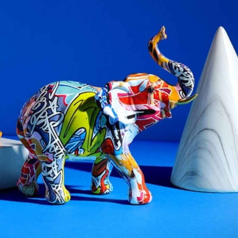 Statue Éléphant Tag – Édition Signature