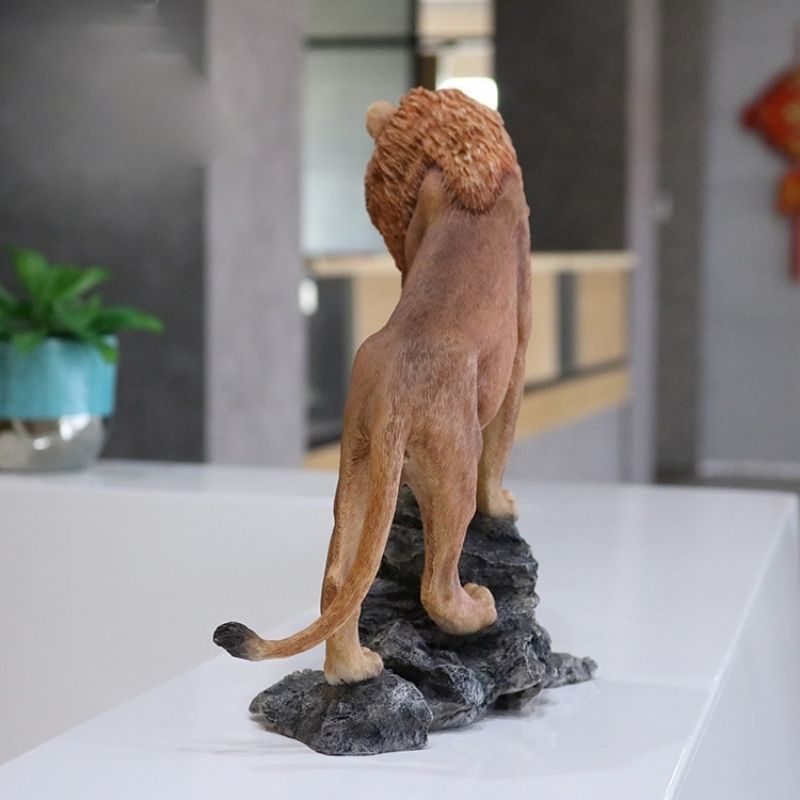 Statue de Lion en Résine Naturelle