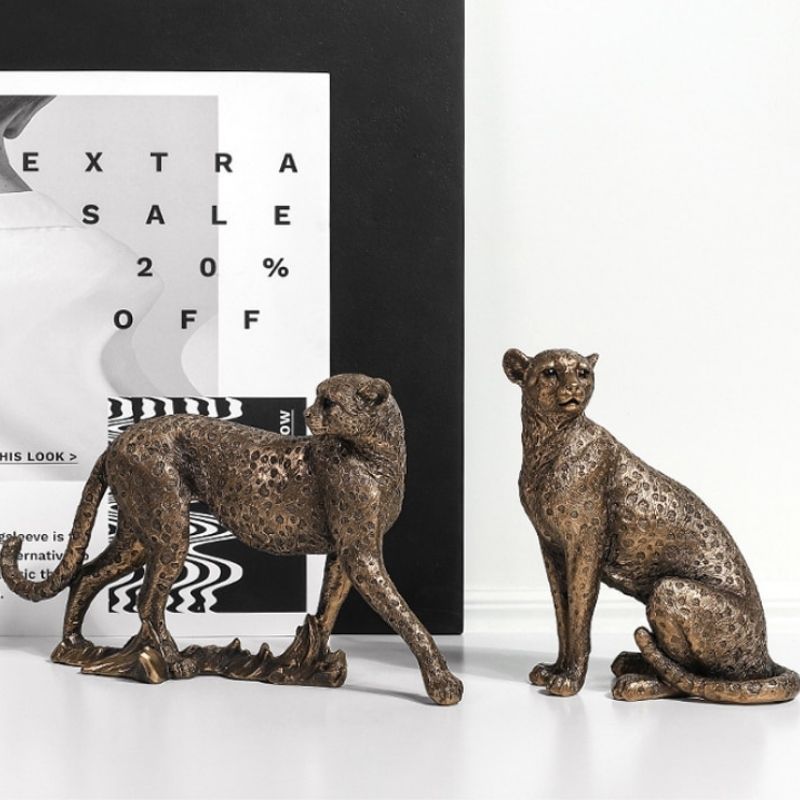 Statue Panthère — Décoration Assise Édition Luxe