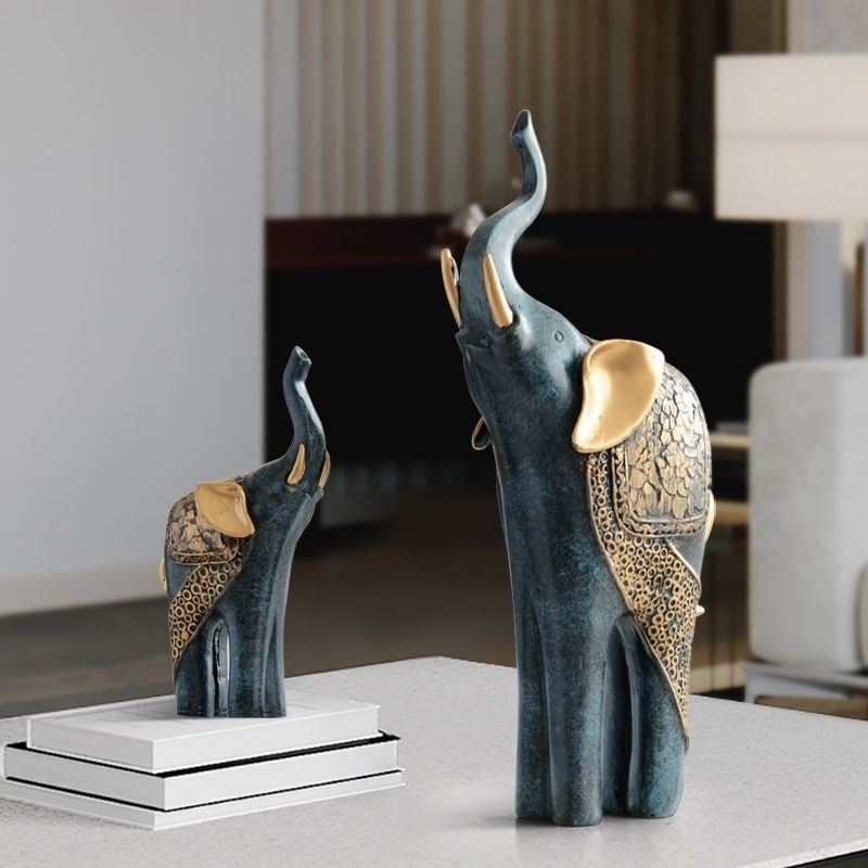 Statue Éléphant Signature — Trompe en l'air