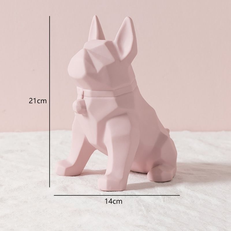 Statue Origami Chien Rose - Édition Signature