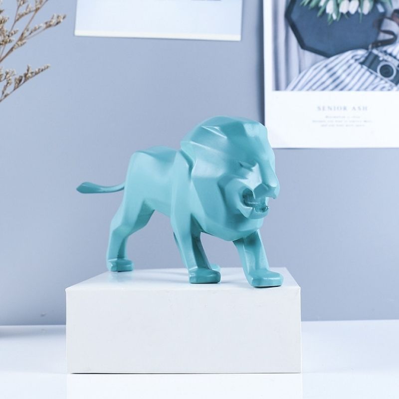 Statue du Lion Bleu - Édition Signature
