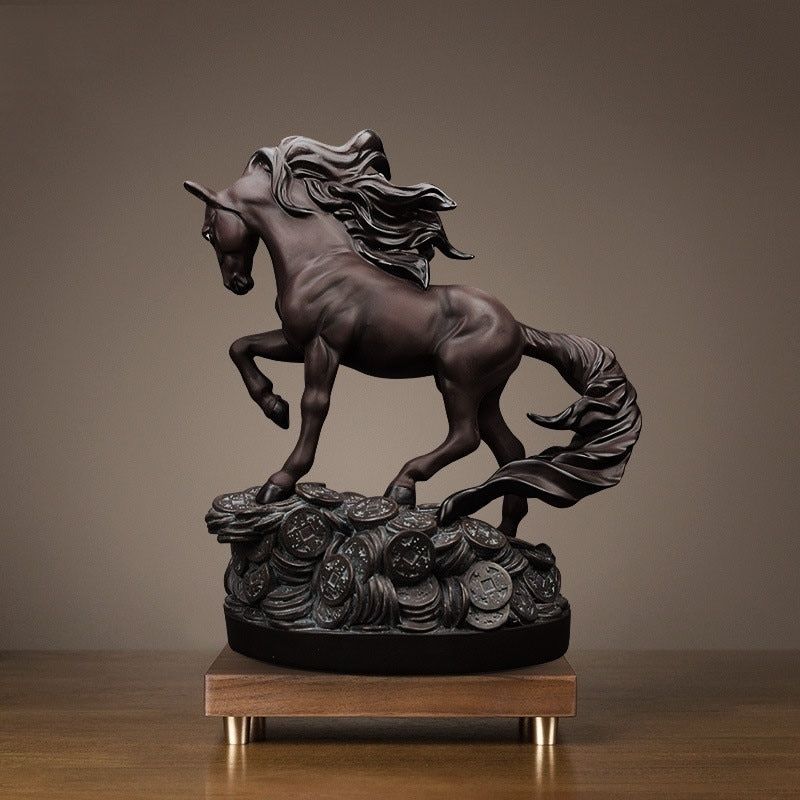 Statue Cheval en Résine Naturelle