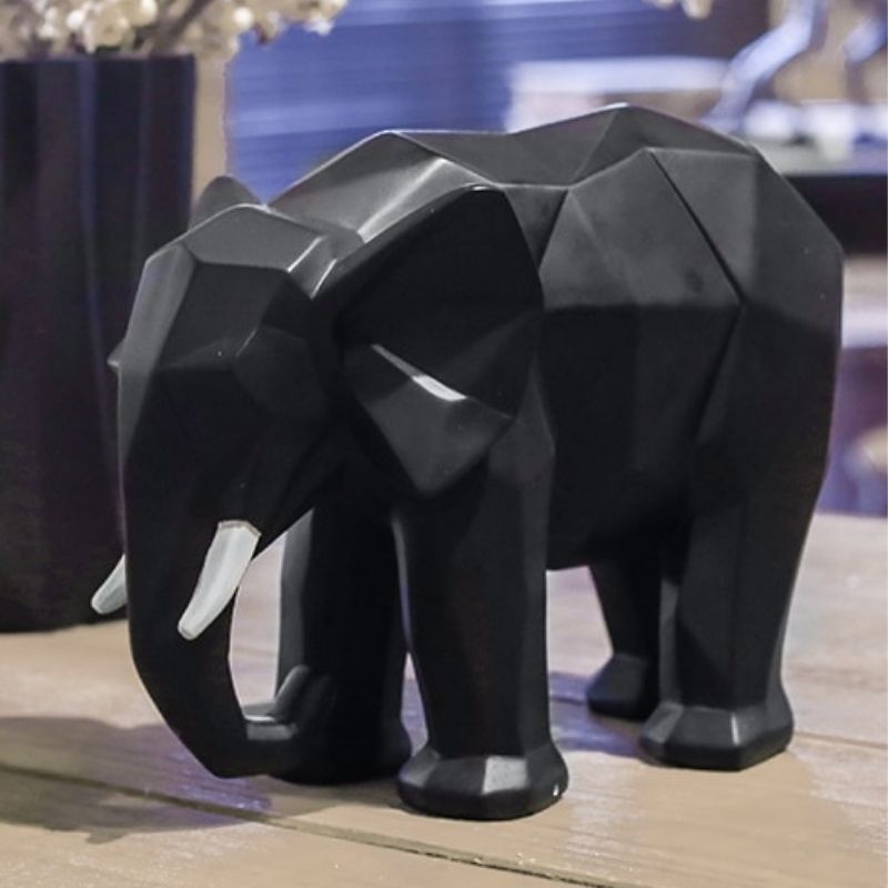 Éléphant Origami – Statue Moderne
