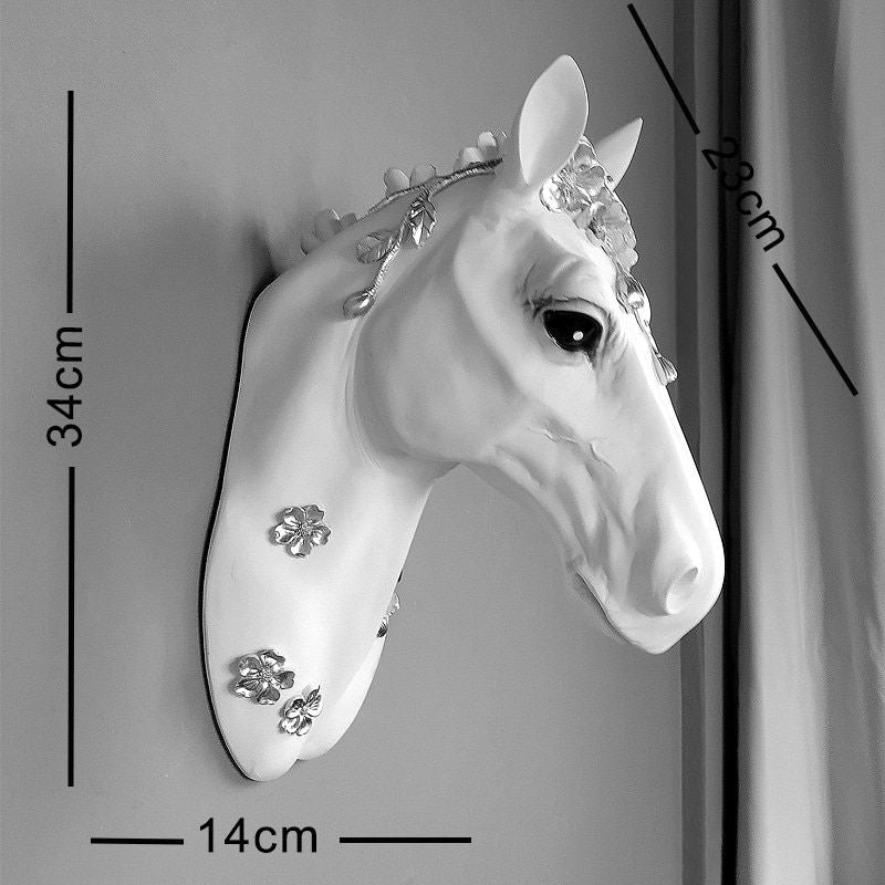 Statue Cheval-Murale