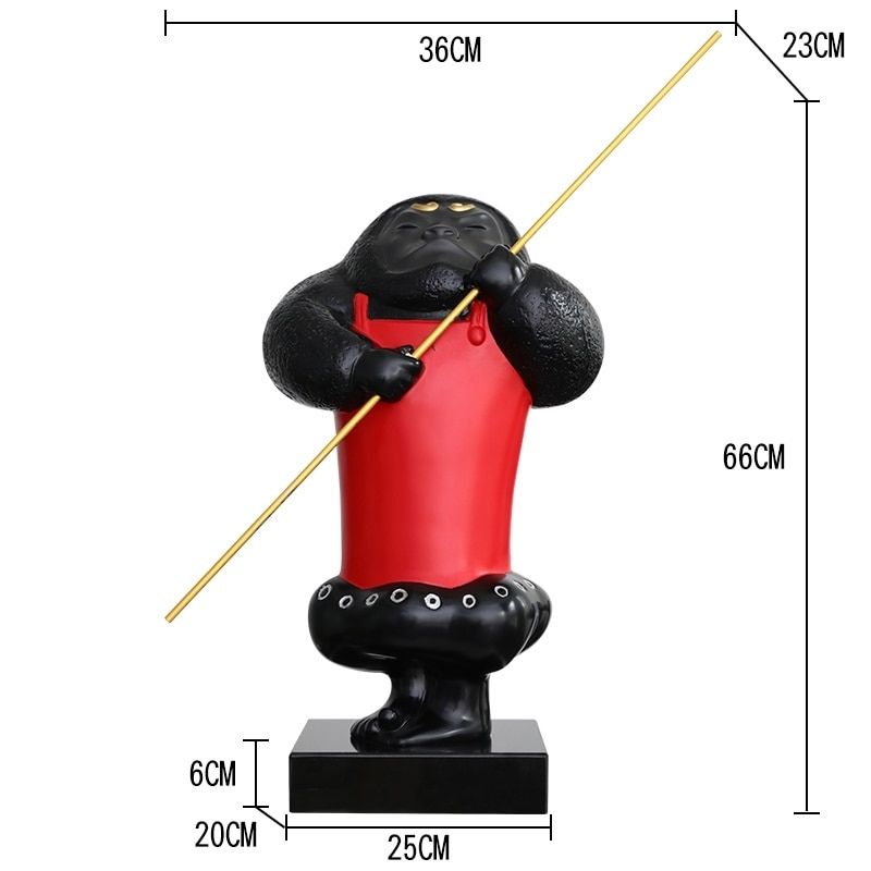 Statue Singe — Artiste Contemporain
